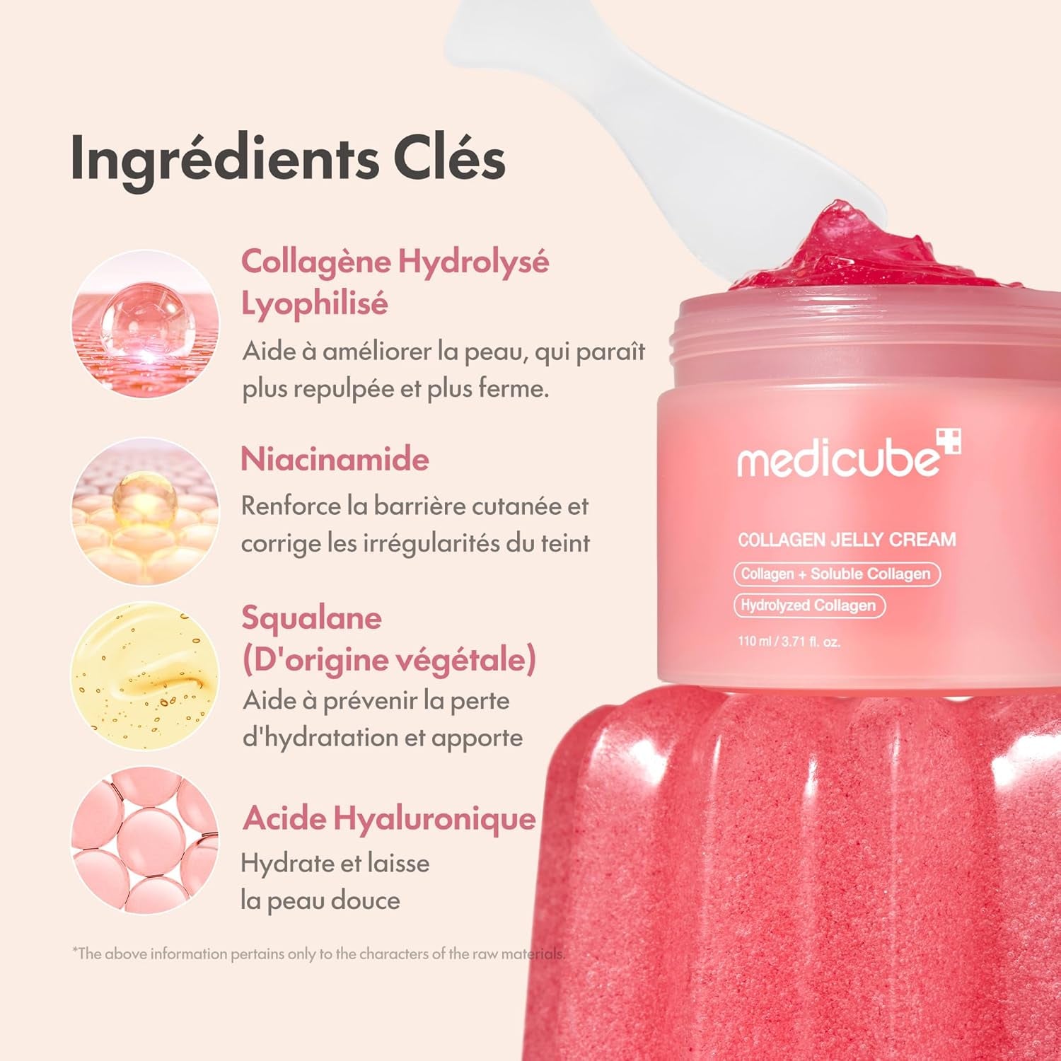 Jelly Cream with Collagen, Niacinamide | Freeze-Dried Hydrolyzed Collagen for Skin Barrier Hydration & 24H Glow | Plumper, Firmer Looking Skin | 3.71 Fl.Oz